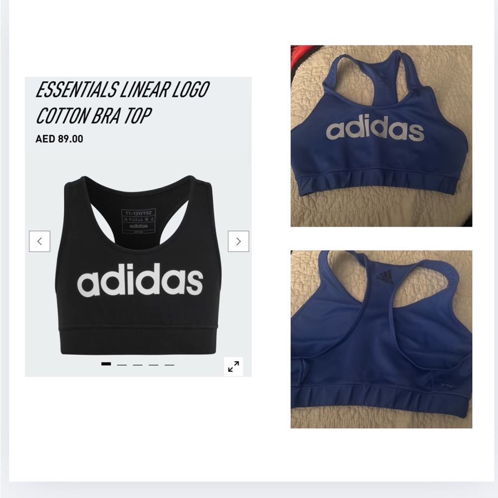 Size medium. Adidas sports bra